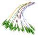 OS2 fibre optique pigtail coloré LC-APC - 12 pieces