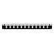 Façade interchangeable pour panneau de brassage LC/SC 12 ports noirs duplex/simplex