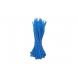 Colliers de serrage 200mm bleu - 100 pièces