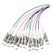 OS2 Fibre de verre Set de couleur Pigtail LC - 12 pièces