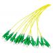 OS2 fibre optique pigtail jaune LC/APC - 12 pièces