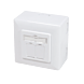 CAT5E UTP / STP Boîte à surface, Blanc