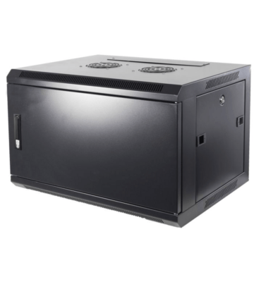 Baie murale 4U avec porte métallique 600 x 450 x 280 mm (LxPxH)