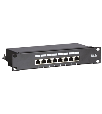 Panneau de brassage de 10 pouces  FTP Cat5e - 8 ports