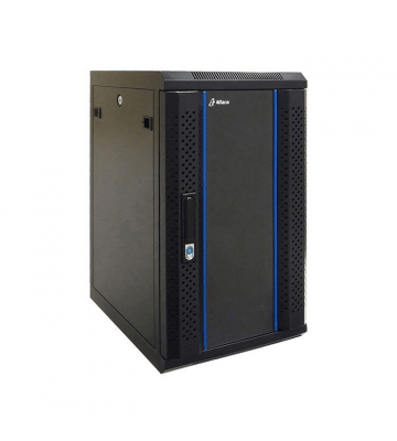 Baie serveur 10 pouces 12U avec porte en verre 370x450x635mm(LxPxH)