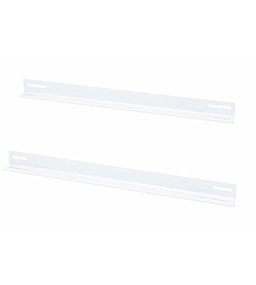 Pack de 2 L-Profil adapté aux baies murales de 600 mm de profondeur - blanc