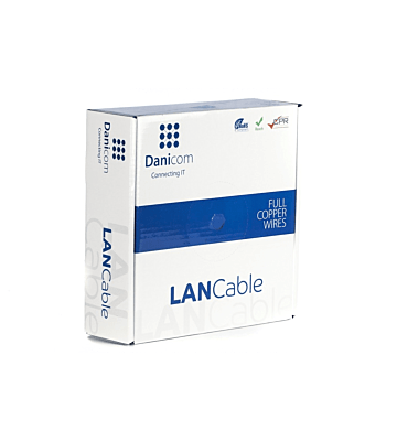 DANICOM CAT7 S/FTP 50m cable en bobine rigide -  LSZH (Dca)