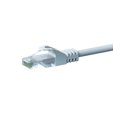 Câble Cat5e UTP 100% cuivre blanc - 5m