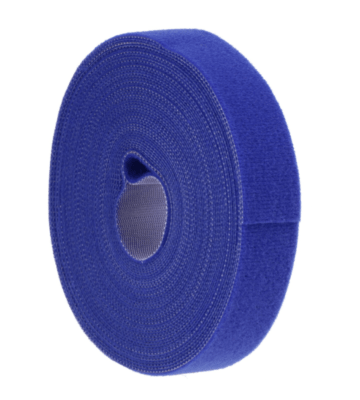 Ruban velcro 5 mètres - 9 mm de large - bleu