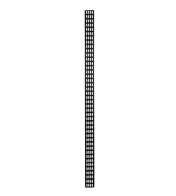 Conduit de câble vertical 42U - largeur 10cm