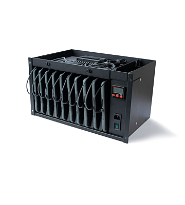 Baie 6U 19" pour ordinateur portable - pour 10 ordinateurs portables jusqu'à 11"  