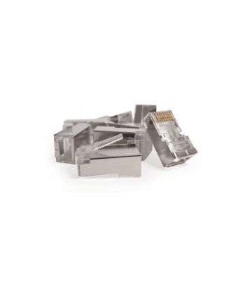 Connecteur RJ45 CAT6A blindé - pour câble rigide x10 pièces