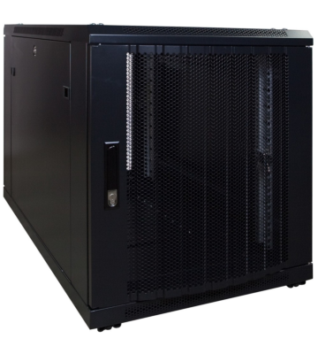 Mini baie de serveur 12U avec porte perforée 600x1200x720mm (LXPXH)