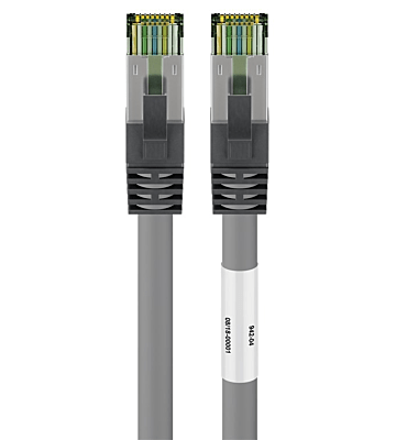 Câble RJ45 Cat8 S/FTP (PIMF) Gris - 0,25m