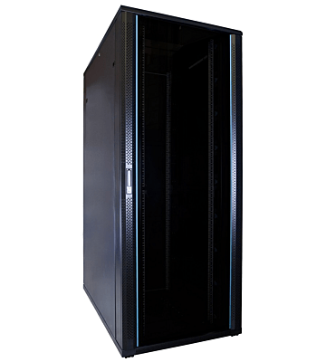 Baie de serveur 42U avec porte en verre 800x1200x2000mm (LXPXH)