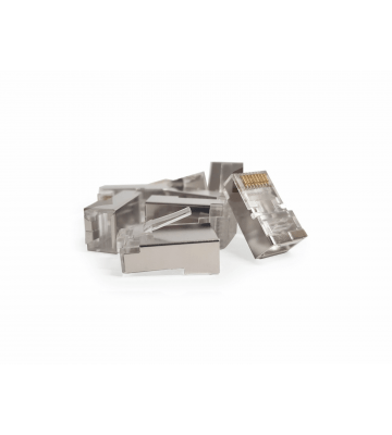 Connecteur RJ45 CAT6A + Pièce auxiliaire - pour câble flexible - blindé - 10 pièces