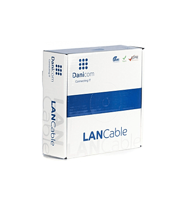 Rouleau câble flexible gris CAT5e F/UTP CCA - 50m
