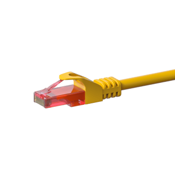 Câble CAT6 UTP 100% cuivre jaune - 5m