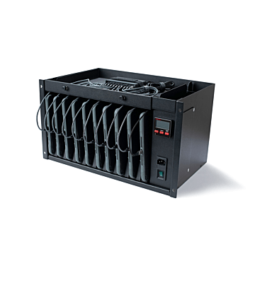 Baie 6U 19" pour ordinateur portable - pour 10 ordinateurs portables jusqu'à 11"  