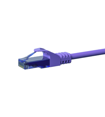 Câble CAT6A UTP 100% cuivre violet - 2m