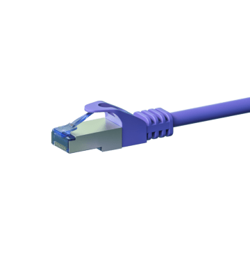 Câble CAT6A S/FTP (PIMF) 100% cuivre violet - 2m