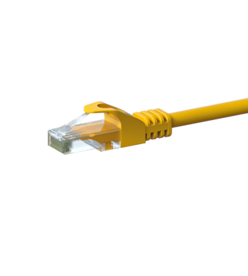 Câble CAT6 UTP CCA jaune - 2m
