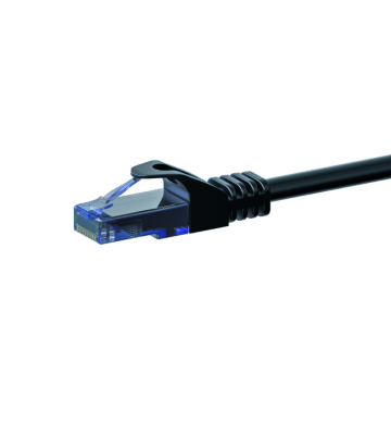 Câble CAT6A UTP 100% cuivre noir - 2m