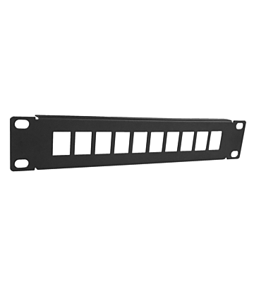 Panneau de brassage 10 pouces UTP pour KeyStones - 10 ports