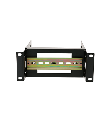 Rail DIN 2U pour racks 10 pouces - réglable en profondeur