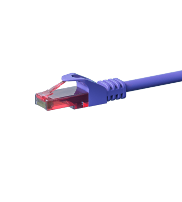 Câble patch UTP CAT6 0,15 m violet - 100 % cuivre