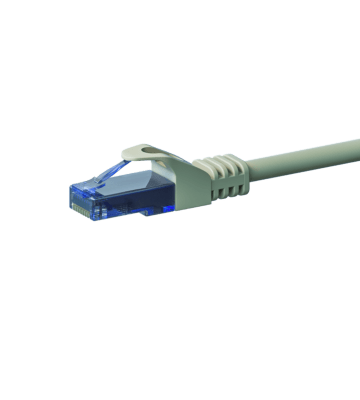 Câble RJ45 CAT6A UTP 100% cuivre gris - 0.15m