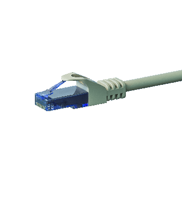 Câble CAT6A UTP 100% cuivre gris - 7.50m