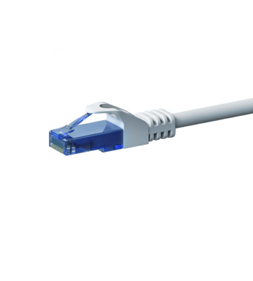 Câble RJ45 CAT6A UTP 100% cuivre blanc - 0.15m