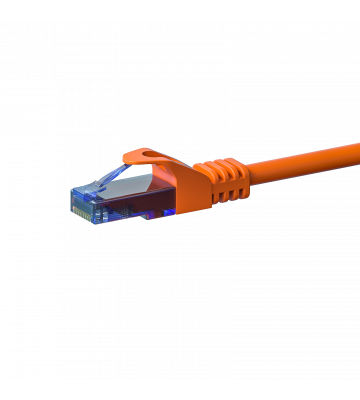 Câble CAT6A UTP 100% cuivre orange - 7.50m