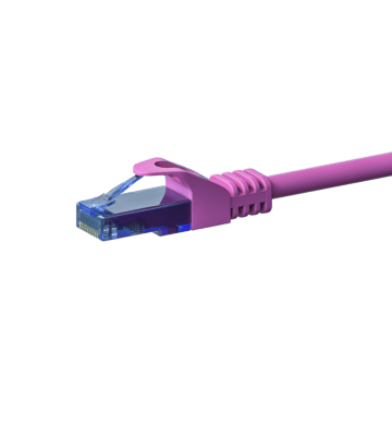 Câble RJ45 CAT6A UTP 100% cuivre rose - 0.15m