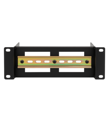 Rail DIN 2U pour racks 10 pouces - réglable en profondeur