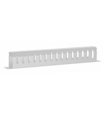 Conduit de câble blanc en métal 1U 19 pouces avec couvercle coulissant