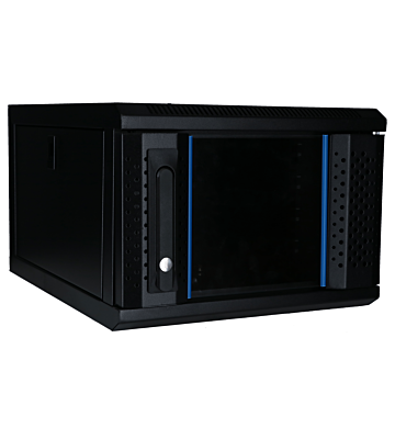 Baie de serveur 10 pouces 4U avec porte en verre 370x450x264mm (LxPxH)