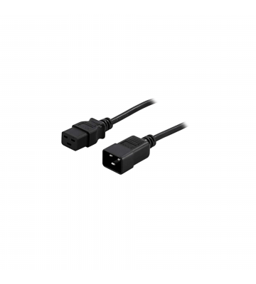 Câble d'alimentation C19 vers C20 1,80 m noir