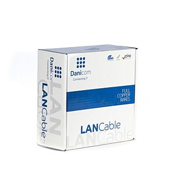 DANICOM CAT5e FTP 100m Câble extérieur sur bobine rigide - PE (Fca)