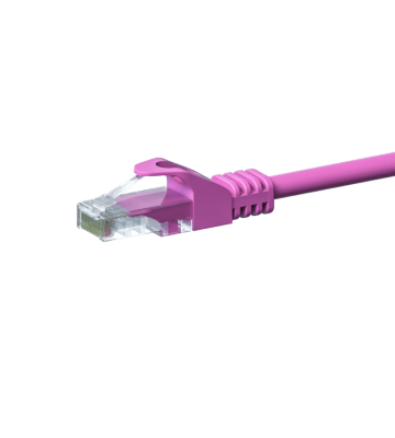 Câble CAT5e UTP CCA rose - 2m