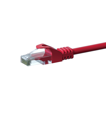 Câble CAT6 UTP CCA rouge - 2m