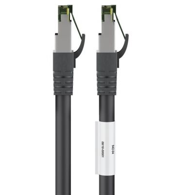Câble RJ45 Cat8 S/FTP (PIMF) noir - 3m 