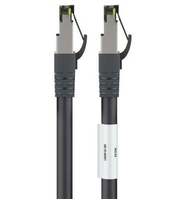 Câble RJ45 Cat8 S/FTP (PIMF) noir - 5m 