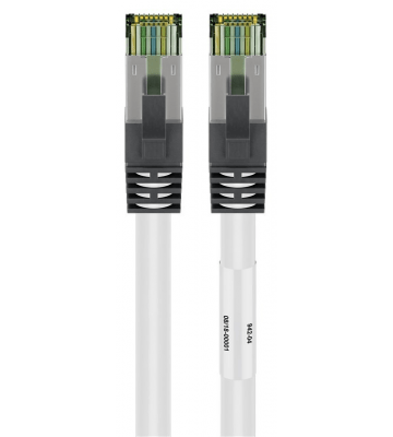 Câble RJ45Cat8 S/FTP (PIMF) blanc - 2m 