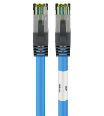 Câble RJ45 Cat8 S/FTP (PIMF) Bleu - 1m 