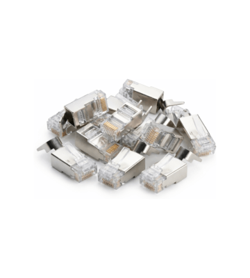 Connecteur RJ45 CAT6A blindé - pour câble rigide x10 pièces