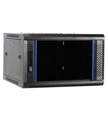 Baie murale 4U avec porte en verre 600x600x280mm (LxPxH)