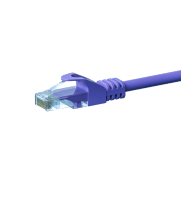 Câble Cat5e UTP 100% cuivre violet - 5m
