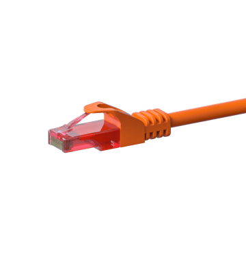 Câble CAT6 UTP 100% cuivre orange - 5m